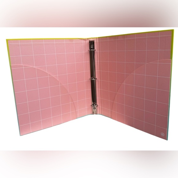 Set of 2 Ombré 1” 3-ring binders in purple to pink and green to blue, UBrand - Picture 8 of 11